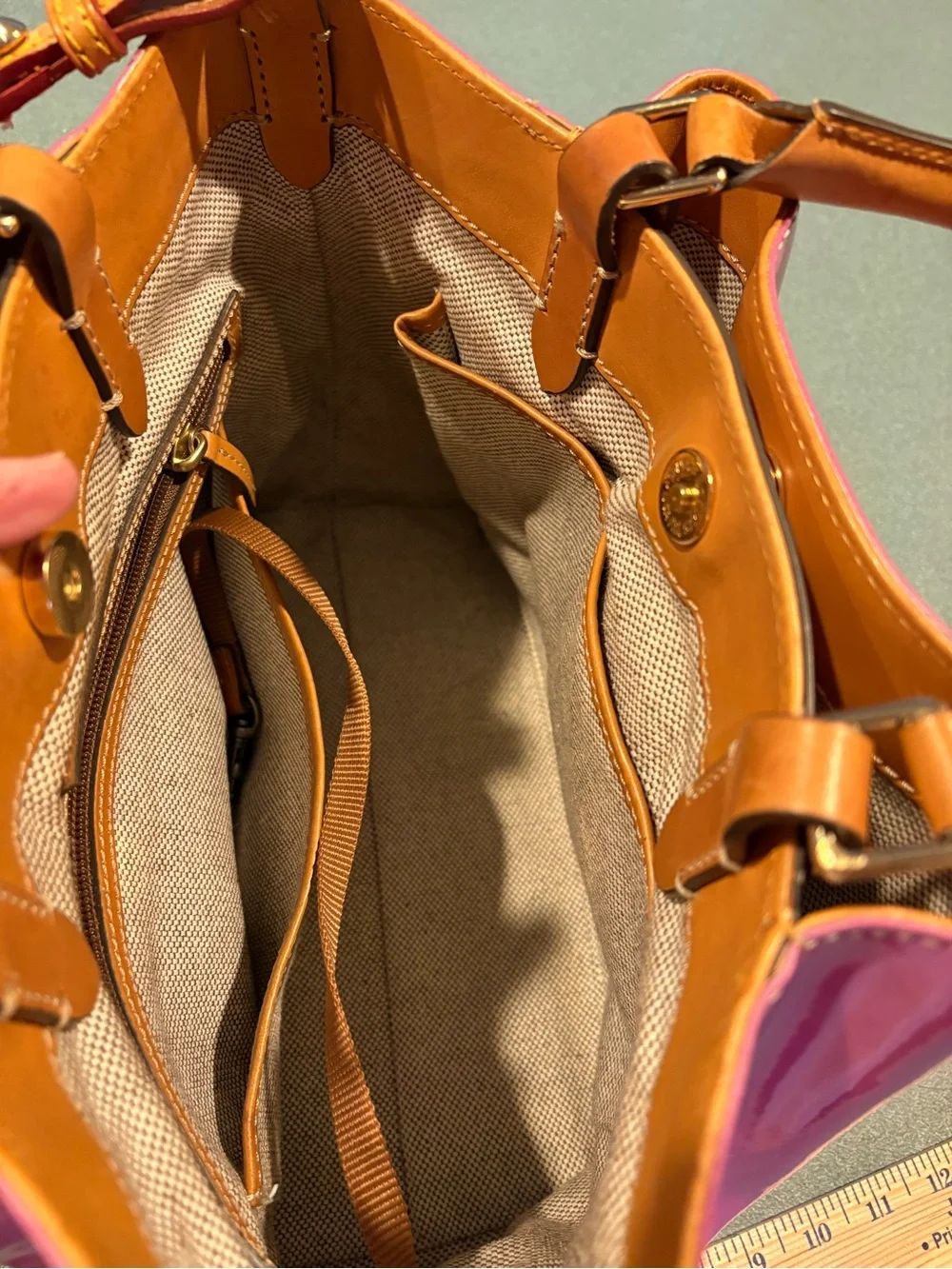 Dooney & Bourke glossy patent